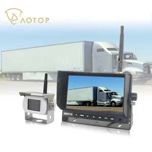 7 "2.4G Digital Wireless Truck Monitor System HD 4-Wege-Bildschirm Anzeige Wireless Backup Rückfahr kamera für Kran Abschlepp wagen