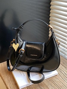 Ladies' High-End Casual Tote Handbag with Two <b>Straps</b> Zipper Closure-Portable <b>Shoulder</b> <b>Strap</b> for Office Workers Daily Commutes - Product Image 3