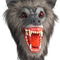 Masque de loup-garou effrayant Latex pleine tête effrayant masque d'horreur déguisement pour Halloween carnaval fête costumée