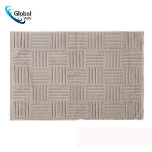 Tapis de <span class=keywords><strong>porte</strong></span> tissé jacquard 50x80cm - Tapis de sol en polyester antidérapant pour les entrées de la maison, disponible en gris, beige, violet et blanc - Product Image 3
