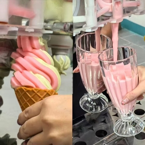 Machine à glace molle commerciale 4+3 saveurs mélangées / Équipement de réfrigération pour supermarché en promotion - Product Image 4