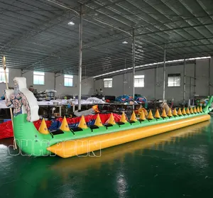 Aquaman Banana Boat 10 Người Đến 20 Chỗ Ngồi Inflatable Nước Towable Thuyền Biển Vua Aqua Man Inflatable Banana Thuyền Tùy Chỉnh