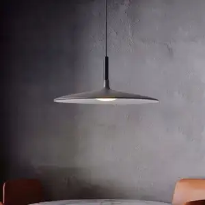 餐厅厨房圆形飞碟铝发光二极管吊灯