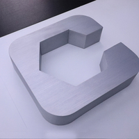 Yijiao lettre en métal personnalisée lettres en acier inoxydable lettre de canal logo 3D pour les bâtiments