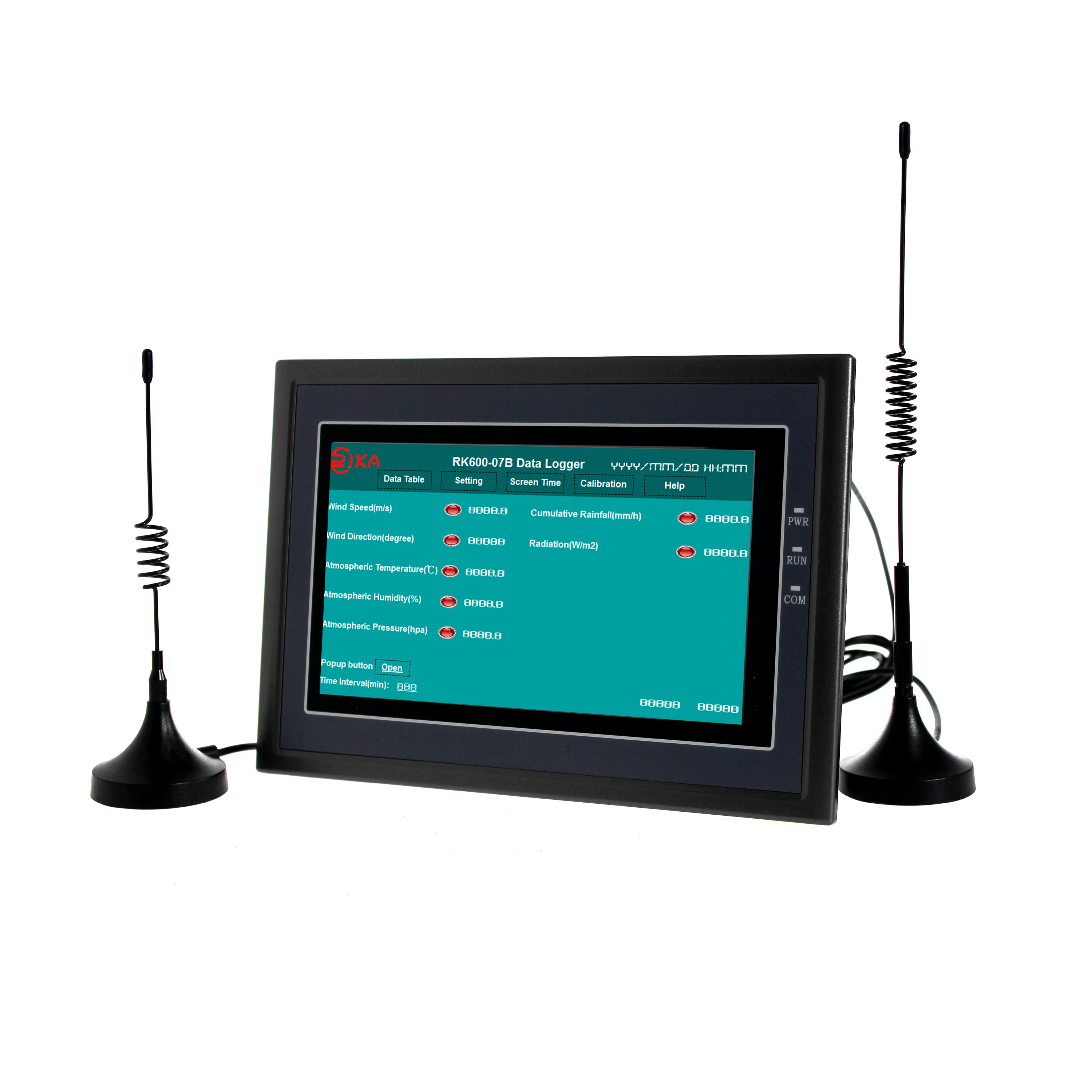 RK600-07B WIFI 4G GPRS נתונים לוגר מקליט LCD תצוגה עבור מזג אוויר תחנת אבזרים