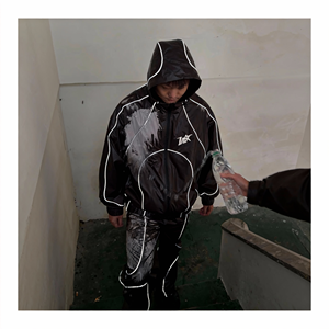 Vestes coupe-vent réfléchissantes qui brillent dans le noir, activées par la chaleur, à changement de couleur, réactives à la température de l'eau et ensembles de pantalons - Product Image 5