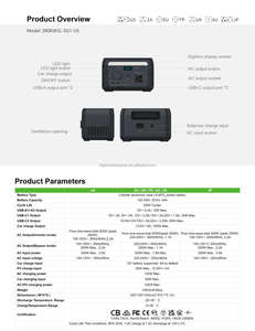 Estación de energía portátil BIGINVERTER 200W 102Wh con enchufe estadounidense, tomas de corriente alterna de 110V, generador solar para respaldo doméstico, caravanas y camping. - Product Image 6