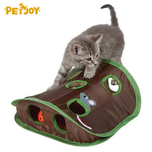 Katı desen kedi fareler oyun oyuncak 9-Hole katlanabilir çan çadır istihbarat fare avı için aktif yavru evcil - Product Image 1