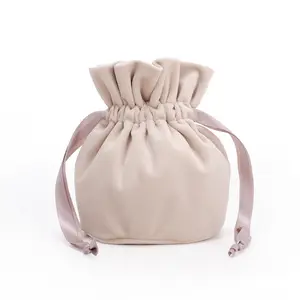 Bolsas de almacenamiento de terciopelo con cordón para joyería, pequeños bolsos de <span class=keywords><strong>Tarot</strong></span>, runas, dados, monedero, joyería de terciopelo, Pou - Product Image 1