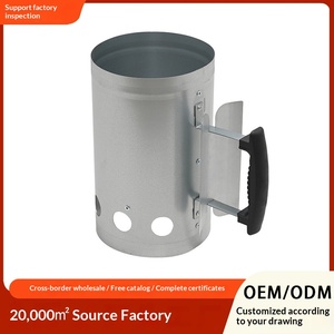 Seau d'allumage <span class=keywords><strong>de</strong></span> charbon <span class=keywords><strong>de</strong></span> bois <span class=keywords><strong>pour</strong></span> <span class=keywords><strong>barbecue</strong></span> extérieur, portable, en tôle galvanisée antirouille, coupe-vent, détachable, transfrontalier - Product Image 3