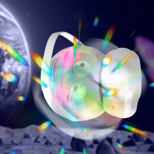 Machine à bulles sur le thème de l'espace avec base nuageuse et chargement USB pour enfants de 2 à 4 ans, jouet en plastique unisexe - Product Image 3