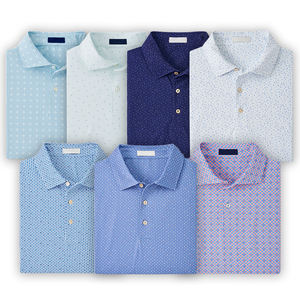 OEM 고급 고품질 제조 회사 맞춤 로고 반팔 골프 의류 남성 폴로 셔츠 골프 셔츠 - Product Image 1