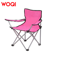 WOQI vente en gros personnalisé moderne fer Compact Portable Barbecue pêche chaise de plage extérieur pliant Camping