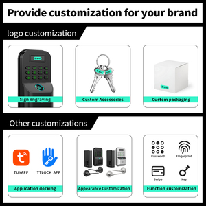 กุญแจล็อคอัจฉริยะ LianTian <span class=keywords><strong>LK9</strong></span> แบบสแกนเส้นเลือดฝ่ามือ ควบคุมผ่านแอป Tuya ระบบคลาวด์  ปลดล็อคแบบไร้กุญแจ กันน้ำ สำหรับประตูไม้/เหล็ก/อลูมิเนียม - Product Image 2