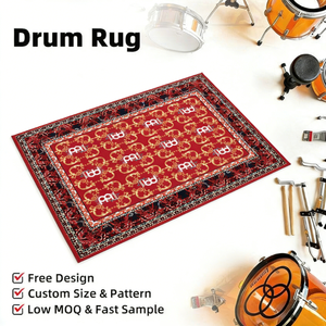 Tapis <span class=keywords><strong>de</strong></span> sol antidérapant <span class=keywords><strong>de</strong></span> qualité supérieure pour <span class=keywords><strong>batterie</strong></span> avec logo perlé, tapis <span class=keywords><strong>de</strong></span> <span class=keywords><strong>batterie</strong></span> résistant aux taches pour salle d'entraînement - Product Image 1