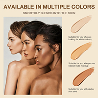 Vente en gros de crème de maquillage de luxe de haute qualité, imperméable et longue durée, marque privée, couvrance totale, fond de teint liquide mat
