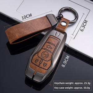 Tùy chỉnh chìa khóa xe bìa với Keychain bảo vệ đầy đủ hợp kim kẽm <span class=keywords><strong>Key</strong></span> <span class=keywords><strong>Fob</strong></span> phù hợp cho Ford Focus F150 Ranger Fusion <span class=keywords><strong>Mustang</strong></span> - Product Image 3