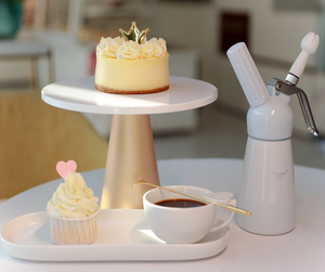 CreamJet 250ml Siphon à crème en aluminium, distributeur de crème fouettée avec 3 buses décoratives - Product Image 5