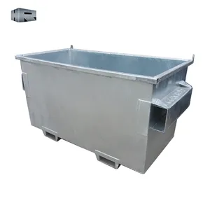 Hot dip galvanized waste containers front load bin for Australian market