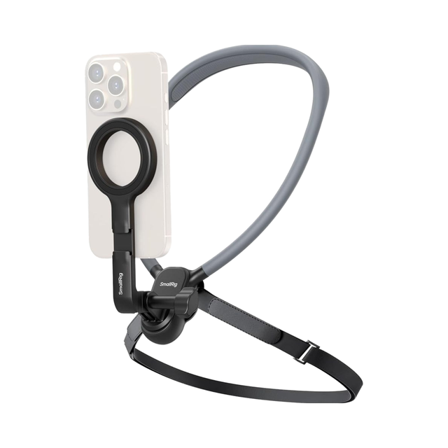 For SMALLRIG Capacity Magnetic Phone Holder Compatible for iPhone 16 15 14 13 12 Android Phones Neck Mount for POV/Vlog Selfie