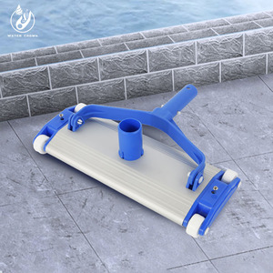 Tête d'aspirateur pour <span class=keywords><strong>piscine</strong></span> Water Crown, poignée en acier inoxydable, utilisation facile, matériau plastique durable, compatible avec les piscines standard, couleur bleue. - Product Image 1