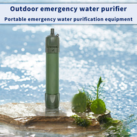 Filtre à eau personnel Wosfer, filtration portable en plein air, solution d'urgence pour la survie, équipement de filtration d'eau pour le camping
