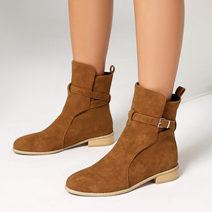 Scarpe da <span class=keywords><strong>donna</strong></span> autunno e inverno alla moda di marca <span class=keywords><strong>pelle</strong></span> sintetica Casual Martin <span class=keywords><strong>stivali</strong></span> da <span class=keywords><strong>donna</strong></span> di fascia alta di grande marca Chelsea <span class=keywords><strong>stivali</strong></span> da <span class=keywords><strong>donna</strong></span> - Product Image 3