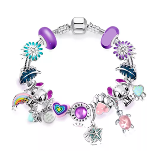 Pulseras hechas a mano lilo charm <span class=keywords><strong>semanario</strong></span> pulseras mexicanas al por mayor - Product Image 1