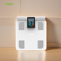 Balanza de baño profesional Personal de alta calidad 8 electrodos Balanza inteligente de grasa corporal con vidrio ITO y pantalla grande VA