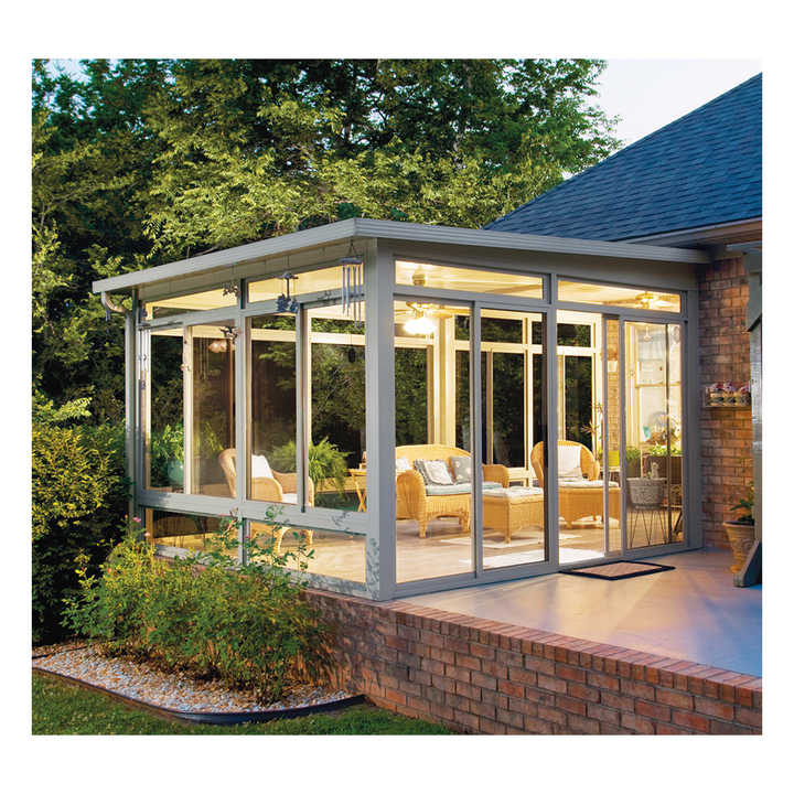 Custom All Year Greenhouse Free Standing Modern Solarium Conservatory ...