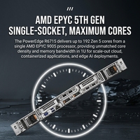 Serveur en rack 1U R6715 avec AMD EPYC 9005 pour l'informatique haute densité