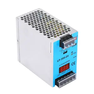 MiWi LP-300-24 US 24V led strip power supply 230vac to 24vdc din rail power supply 300W SMPS with digital display