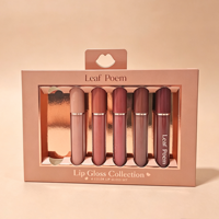 Boîte cosmétique personnalisée de haute qualité, luxueuse, rose, pour rouge à lèvres, emballage mat pour rouge à lèvres