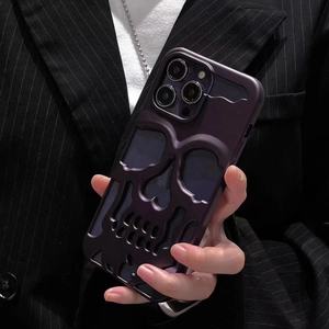Coque de téléphone givrée violet foncé pour iphone 16 pro max <span class=keywords><strong>karl</strong></span> lagerfeld coque squelette sans empreintes digitales noire pour samsung galaxy s24 - Product Image 2