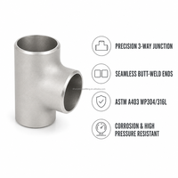 Collecteur hydraulique haute pression OEM personnalisé, directement d'usine, en acier au carbone forgé A105, conforme ASME B16.9, avec raccord en T réducteur soudé à la douille