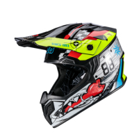 Casque de moto intégral pour homme en ABS - Certifié ECE, personnalisable, léger, toutes saisons, pour la conduite en ville et hors route, pour la conduite sportive