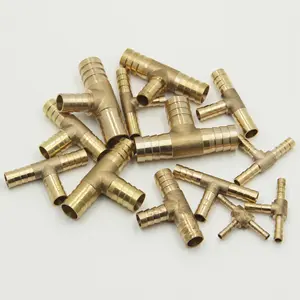 Brass Four Way Cross Tee Pipe Fitting Forged High Pressure Compression Water Air Gas Hose Fittings Connections 4 Way