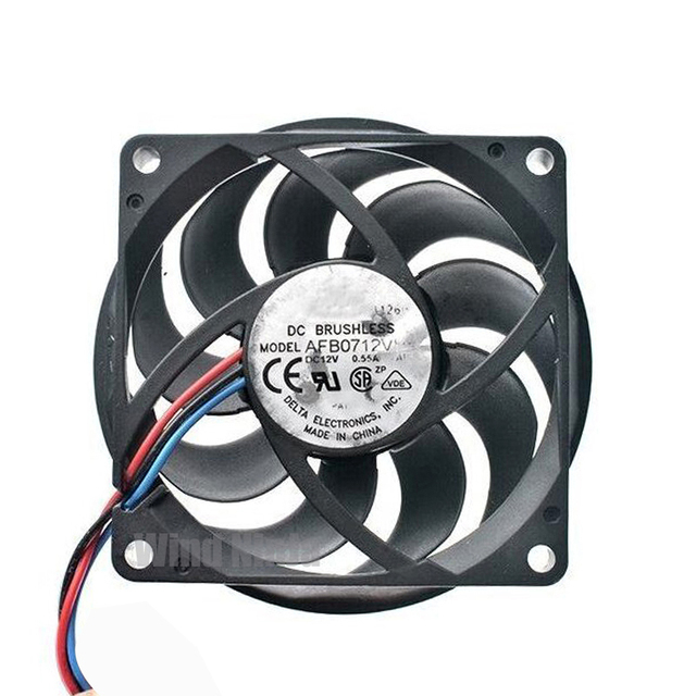 AFB0712VHB 70mm 70x70x15mm DC12V 0.55A 3pin Dual Ball Bearing Cooling Fan for Computer Case