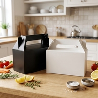 Vielseitige Papierboxen für Partys, Geschenke und Verpackungen im Großhandel, Schwarze und Weiße Karton-Geschenkboxen mit Griff