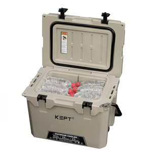 Glacière rotomoulée 25QT en LLDPE, moderne, économique, étanche, isolée, rigide, pour garder les aliments frais, robuste, pour les sports de plein air - Product Image 2