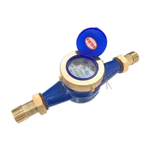 Misuratore di portata orizzontale meccanico digitale 15mm 20mm contatore dell'acqua multi jet