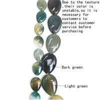 Perles en vrac d'agate verte naturelle Onyx du Botswana Bijoux de bricolage, accessoires de mode en gros 15x20/30x40/22 x/18x25mm