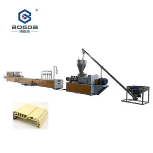 Manufacture Plastic Foaming PVC WPC Door Frame Profile Extrusion Making Machine