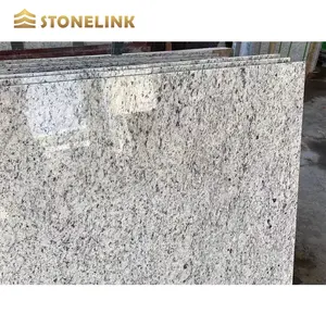 Brazil Rose Pearl White Granite Big Slabs With Purple Spots For Countertops Cut Size Tiles