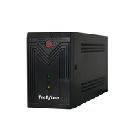 Sistema de Alimentación Ininterrumpida (UPS) de 600VA 220VAC con Batería de Respaldo y Pantalla LED para Computadora, Router y Módem
