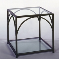 Table d'appoint carrée en métal, verre et marbre, style Mid-Century, design antique, pour salon, table basse intelligente, table de chevet