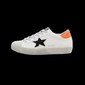 Nuove <span class=keywords><strong>Sneakers</strong></span> <span class=keywords><strong>Donna</strong></span> Classiche Primaverili Super Goose <span class=keywords><strong>Bianche</strong></span> Glitterate con Suola Dorata - Design Elegante e Sottile - Product Image 6