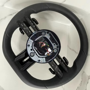 Volant en cuir Dragonfly classique adapté aux Mercedes Benzs <span class=keywords><strong>AMG</strong></span> <span class=keywords><strong>GT</strong></span> <span class=keywords><strong>63</strong></span> <span class=keywords><strong>S</strong></span> W205 W166 W177 W204 W217 W222 C63 E63 S63 - Product Image 6