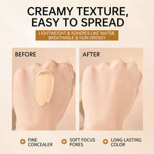 Base de Maquillaje BB Cream Iluminadora, Blanqueadora y Minimizador de Poros, Resistente al Agua, de Larga Duración, Acabado Natural, 30g, LAOLISHI - Product Image 6