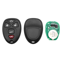 Clé de voiture noire programmable de haute qualité, non coupée, 5 boutons, 315 MHz, 22733524 KOBGT04A GM4-315, remplacement de clés de véhicule